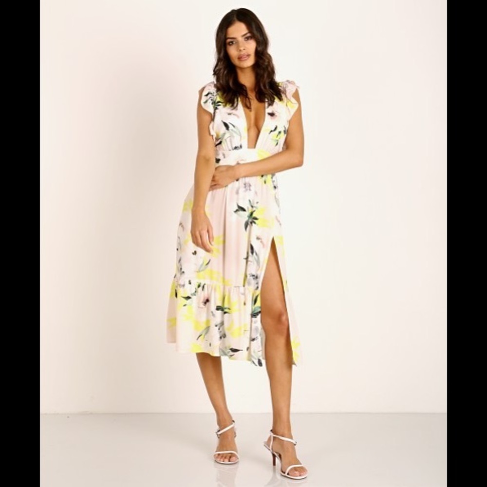 STILLWATER LA The Jessi Midi Glowy Getaway Dress